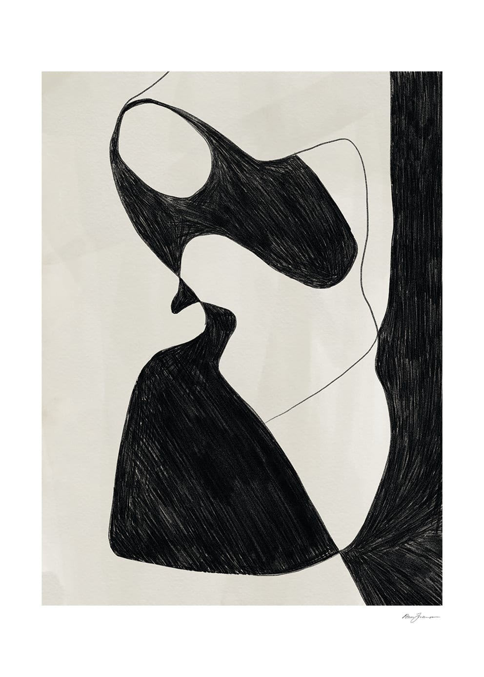 The Poster Club Amphibian Poster 30x40 cm Schwarz
