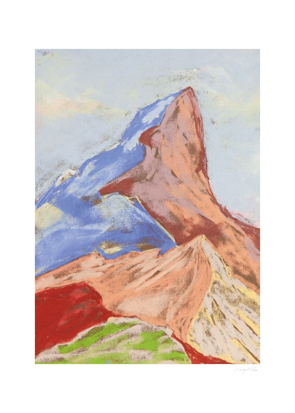 The Poster Club Art Prints Cuillin Ridge IV Poster 30x40 blau