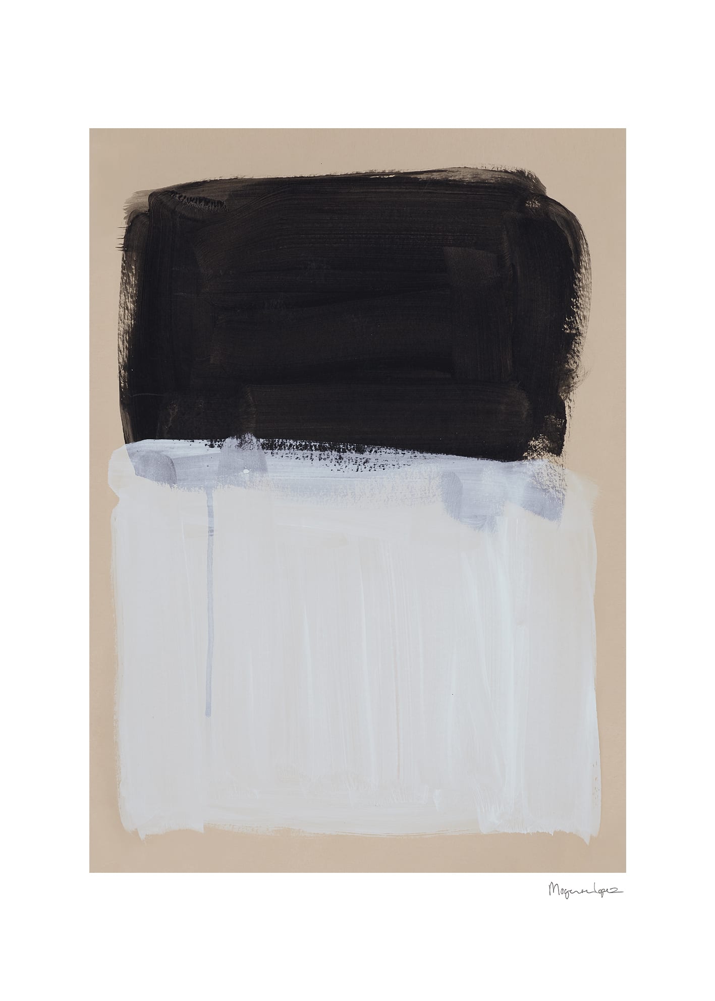 The Poster Club Painted Surface Poster 50x70 cm Beige