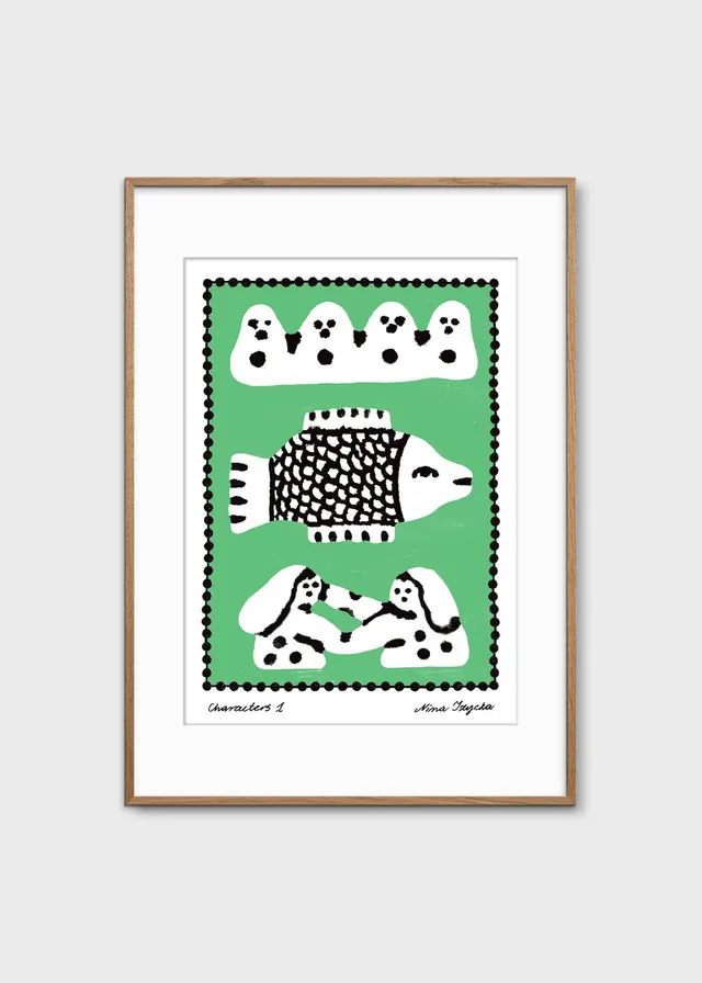 The Poster Club Characters 01 Poster 30x40 schwarz