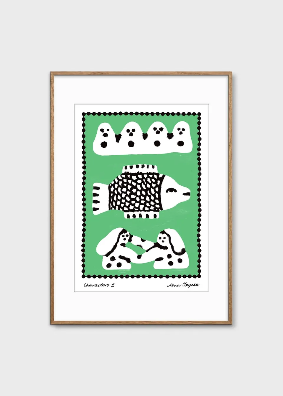 The Poster Club Characters 01 Poster 30x40 schwarz