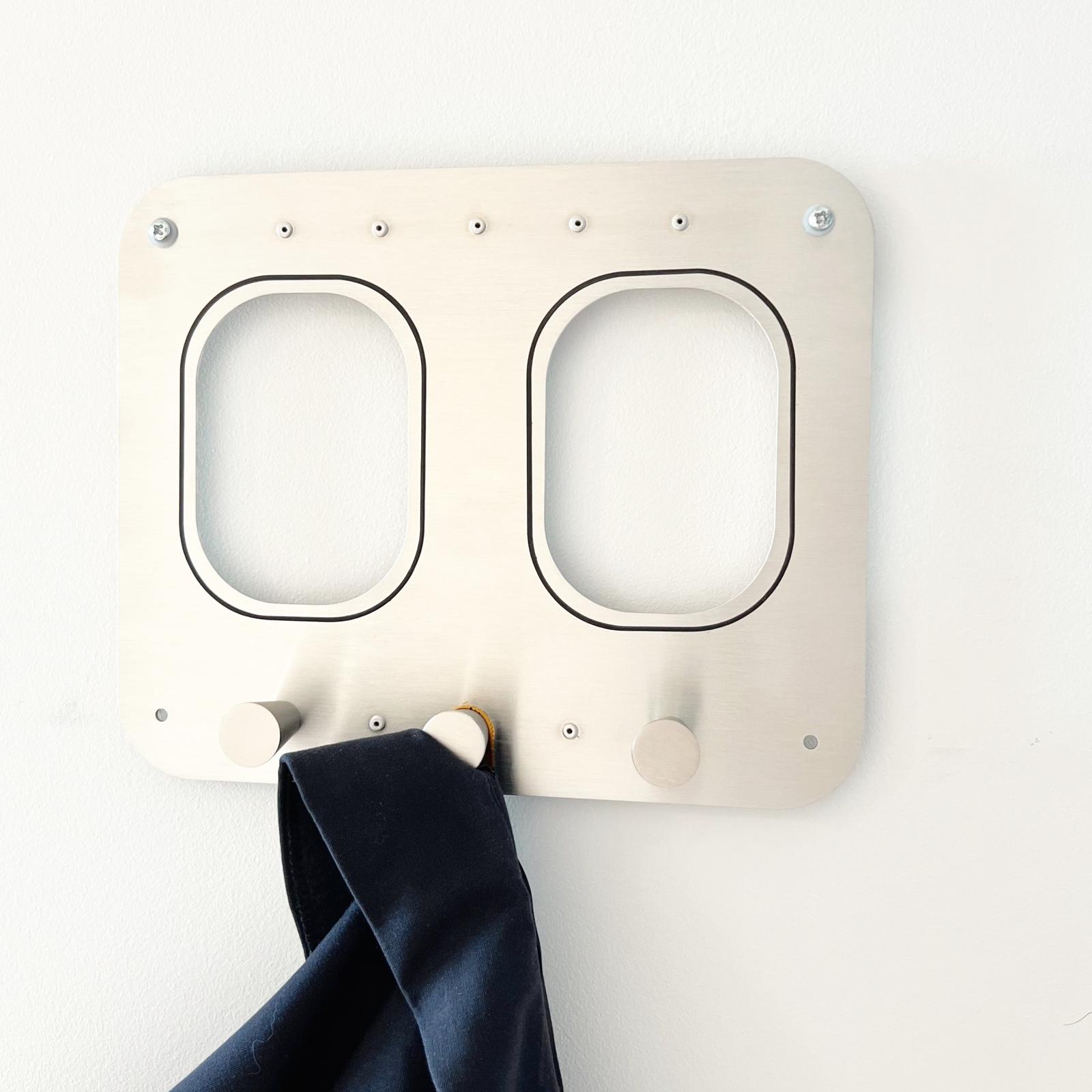 aircraftwindows Coat Racks 2er Garderobe Aluminium Standard