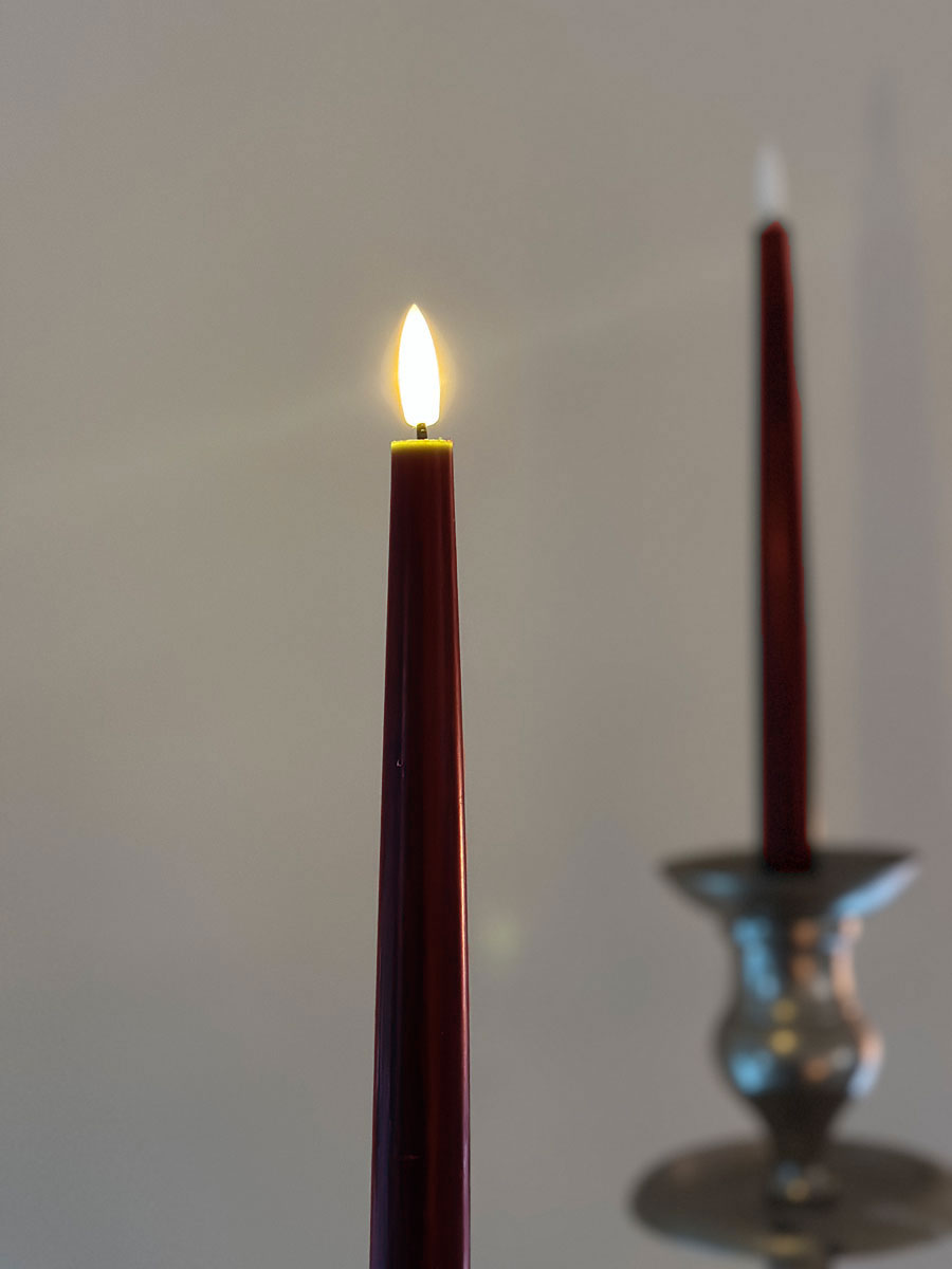 LS-LebenStil Möbel & Wohnen LED Stabkerzen Ribe 4er Rot 26cm
