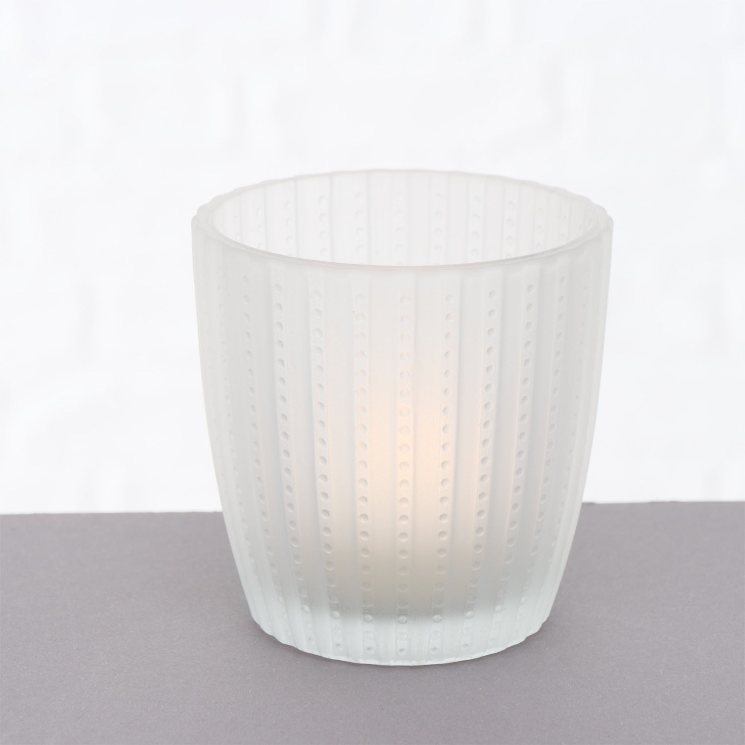LS-LebenStil Küche & Haushalt Teelichthalter Weiß Matt 7cm 4er