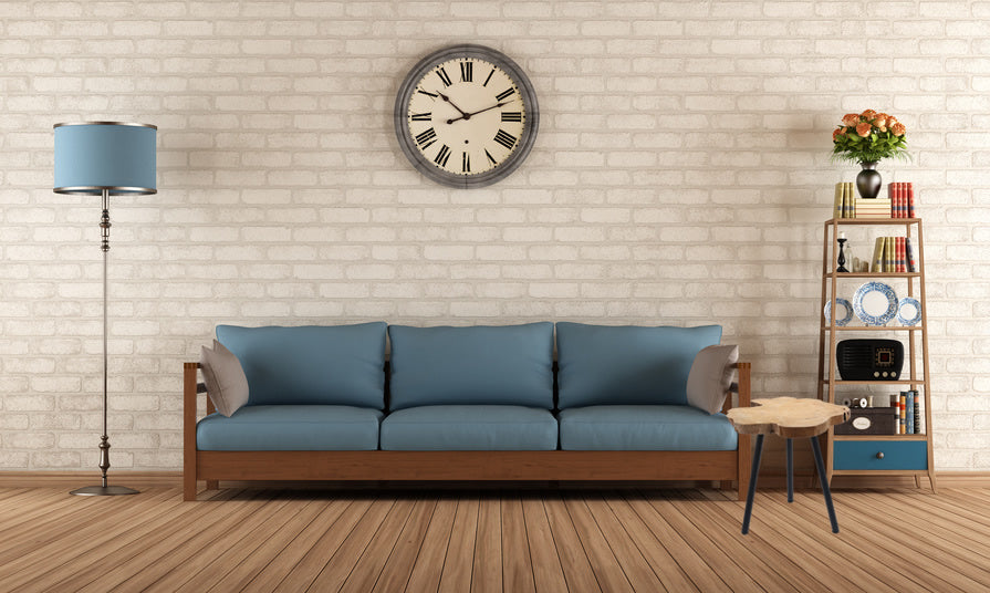 LS-LebenStil Möbel & Wohnen Beistelltisch Teakholz 45cm Braun