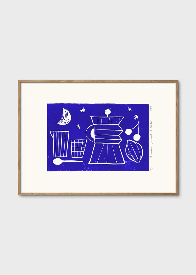 The Poster Club Art Prints Aube Poster 30x40 cm blau