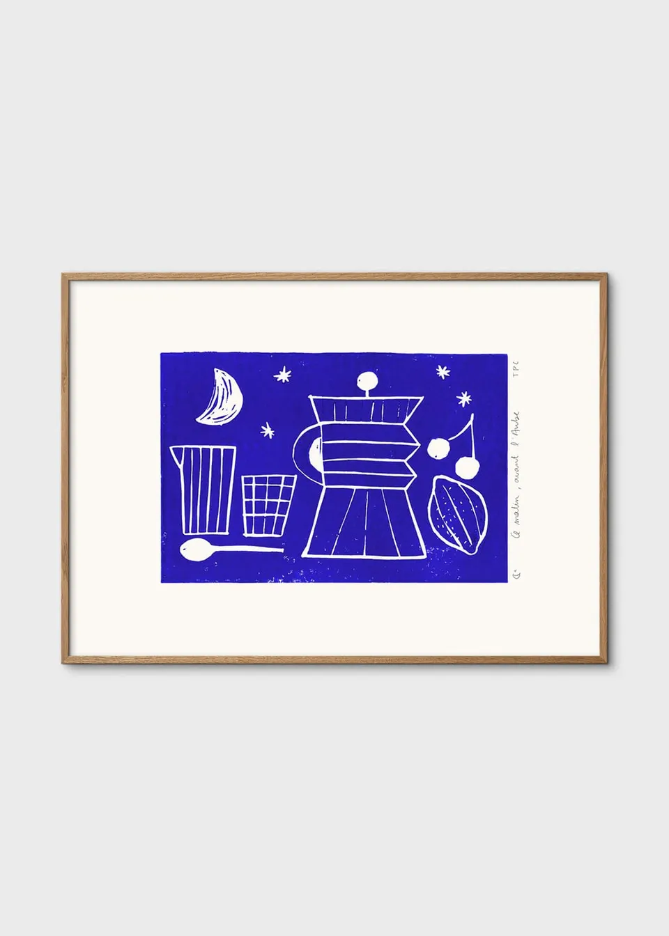 The Poster Club Art Prints Aube Poster 30x40 cm blau