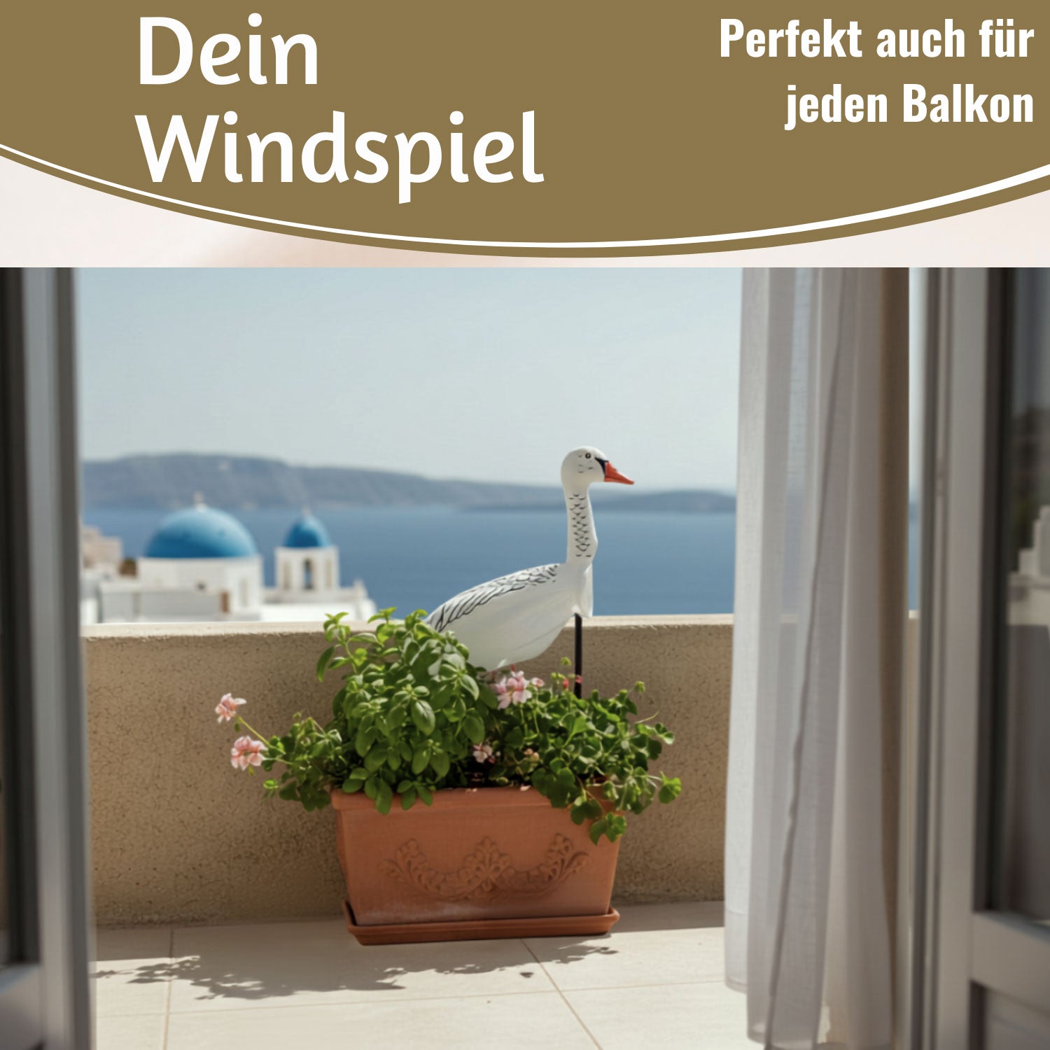 LS-LebenStil Garten & Camping Windgans Gertrude 70 cm