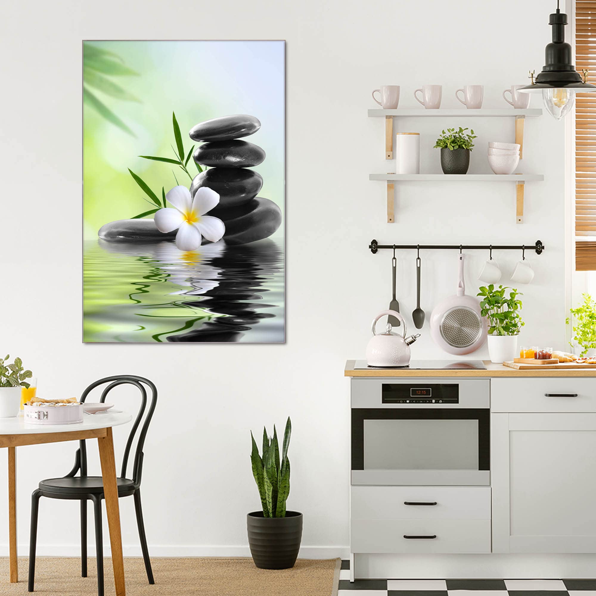 Banjado Magnettafel Steine & Relax 6 Glas 40x60 beschreibbar