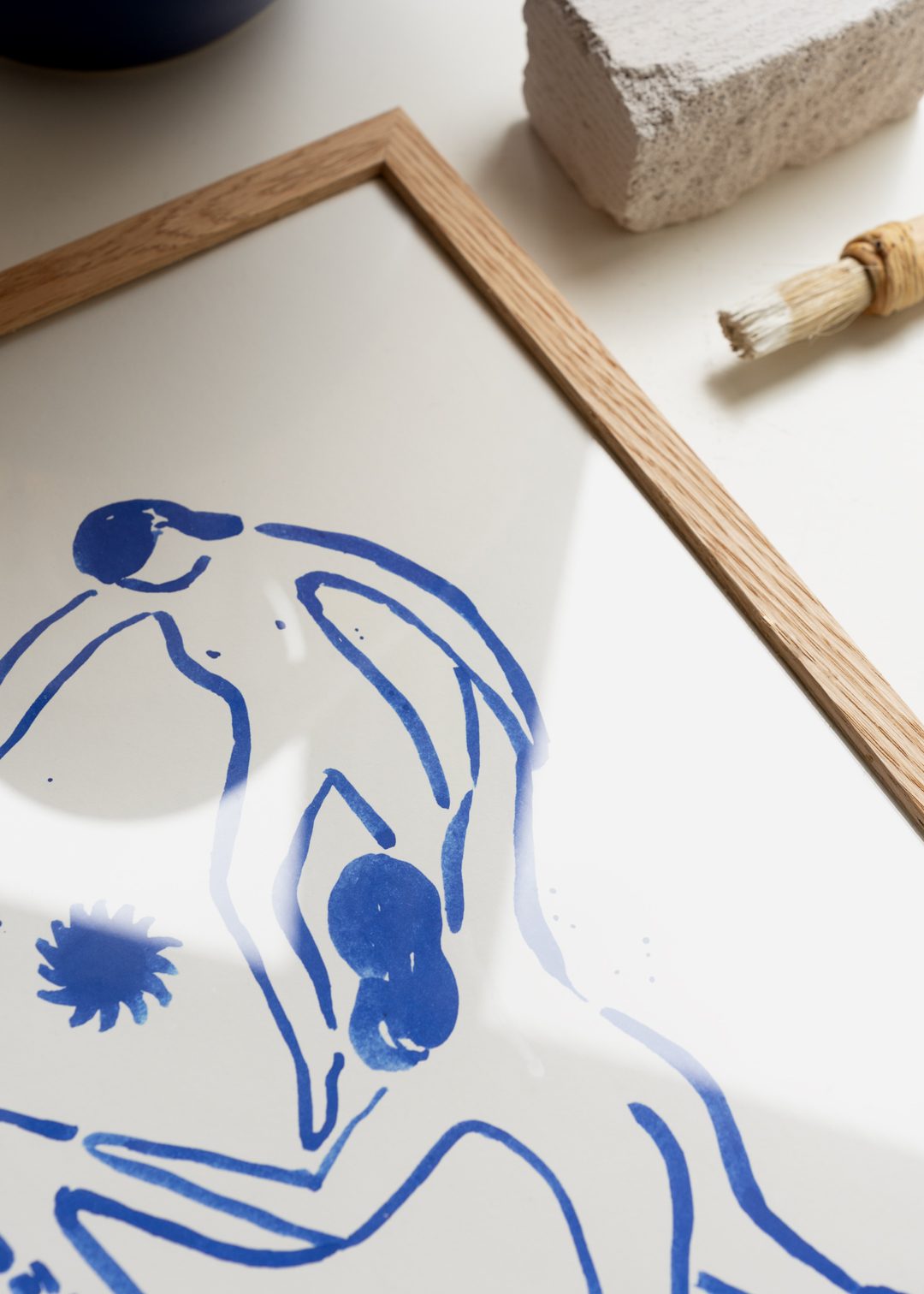 The Poster Club Art Prints My Sisters Poster 30x40 cm blau-weiß