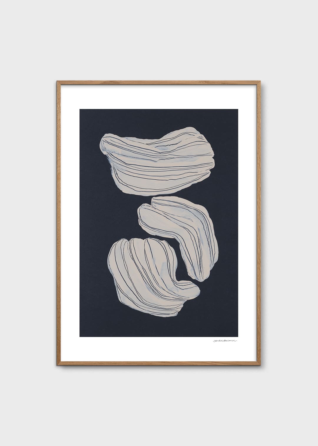 The Poster Club Blur Poster 50x70 cm blau grau