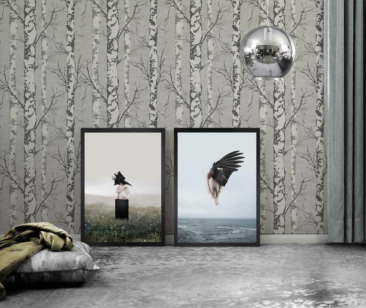 Mineheart Wall Art The White Sky XXXII Leinwandbild 40x50cm surreal