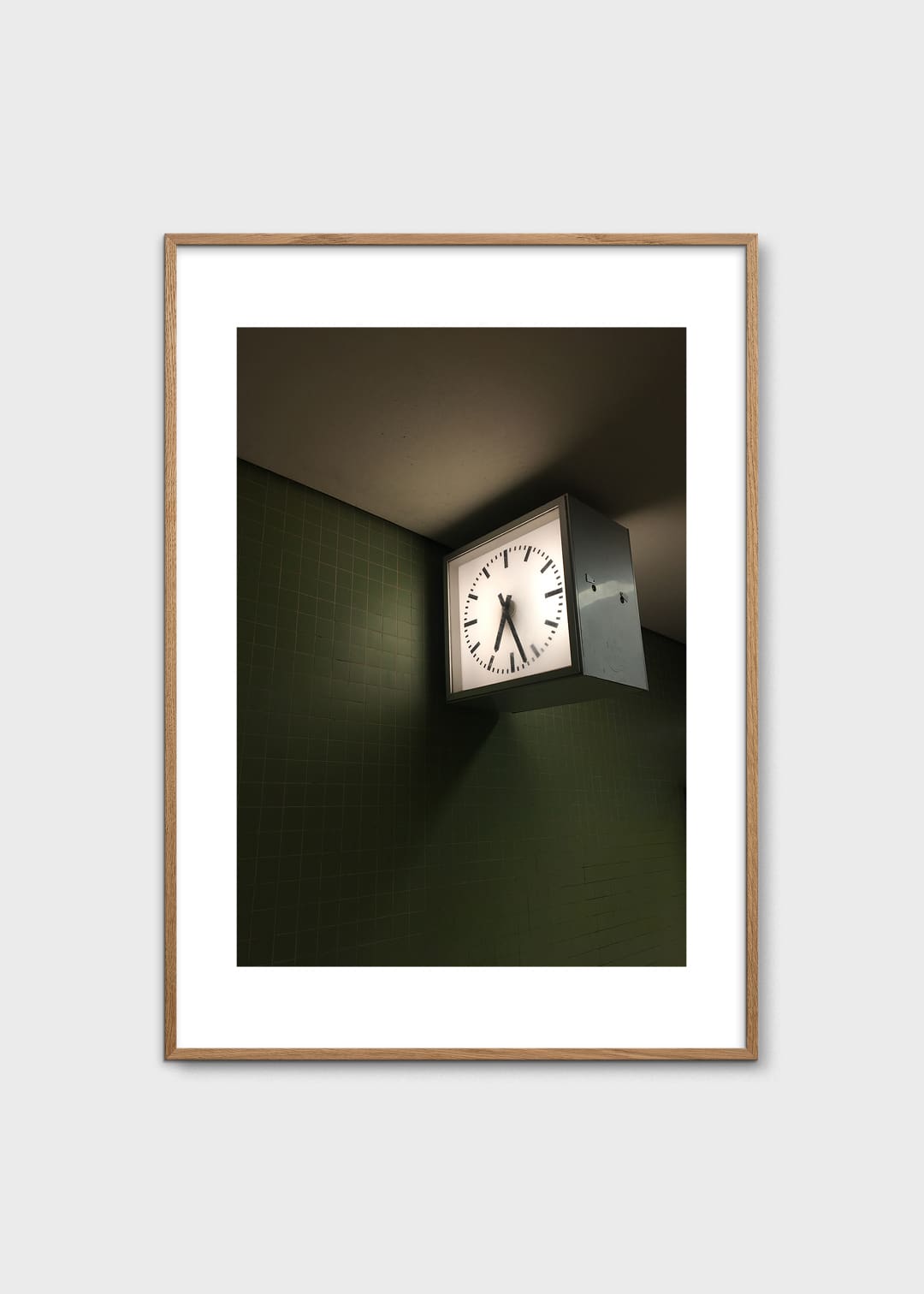 The Poster Club Green U-Bahn Kunstdruck 30x40 cm grün