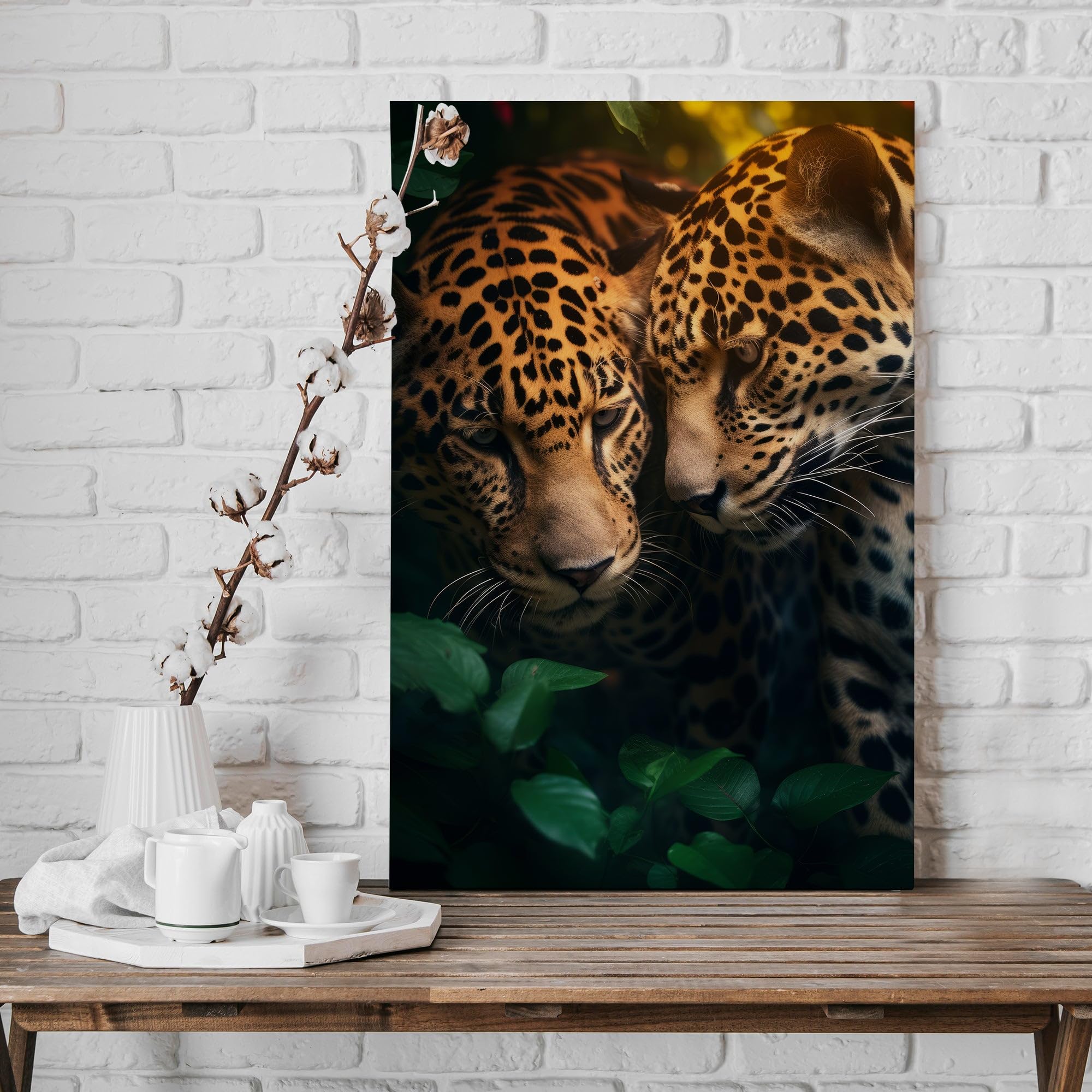 Hustling Sharks Wandbilder Jaguar Romantic Wandbild 40x60 cm