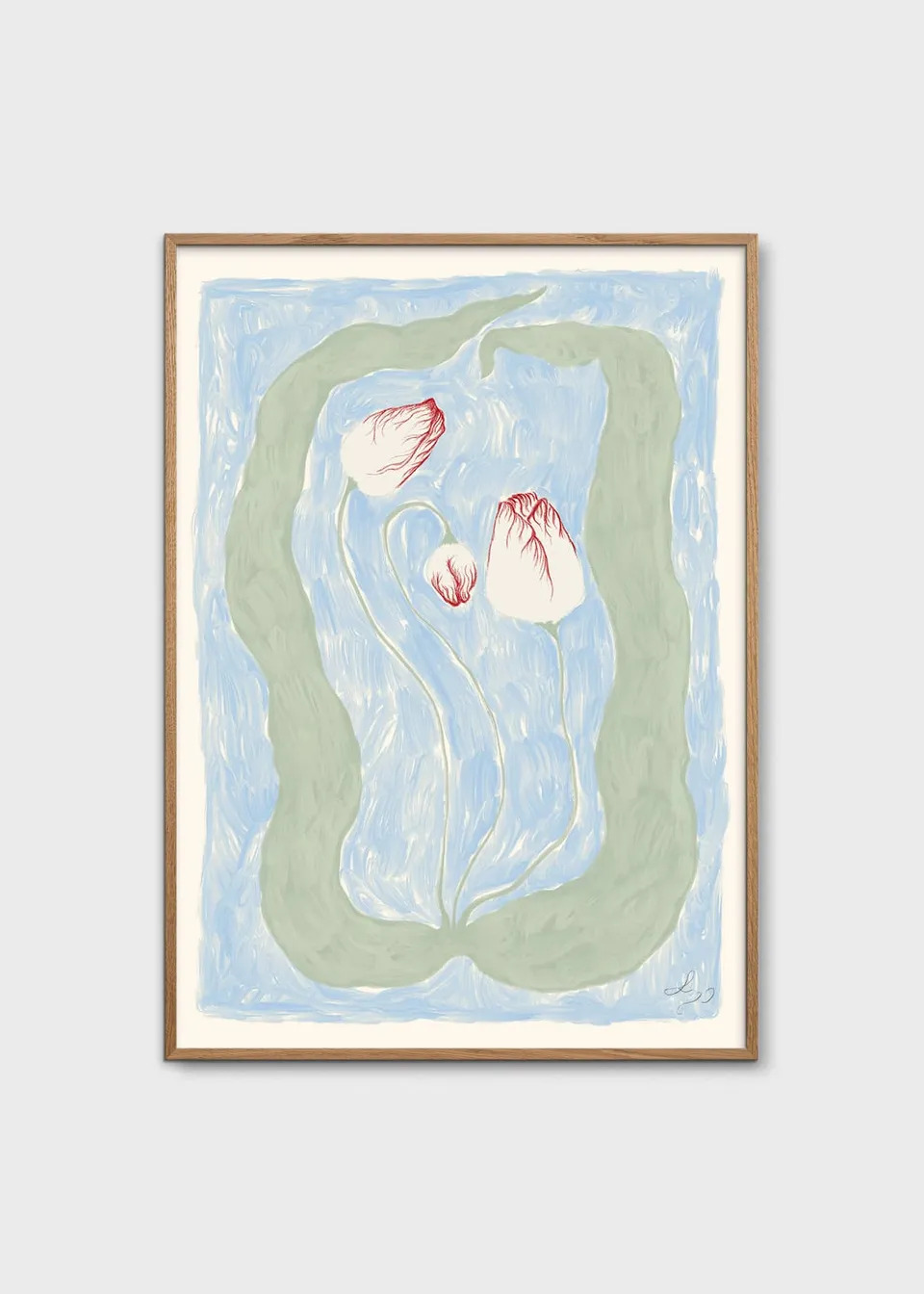 The Poster Club Art Prints Sweet Forgetful Poster 30x40 cm grün