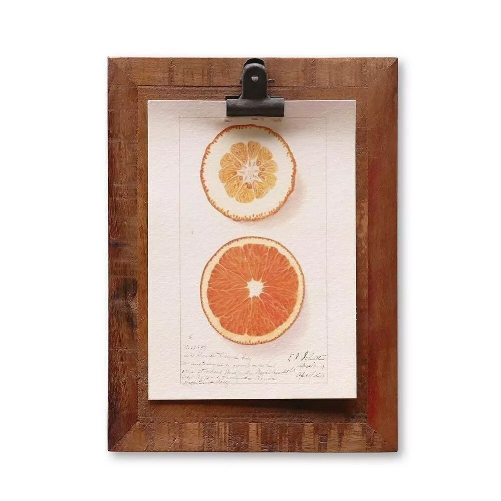 LS-LebenStil Vintage Clipboard A6 Holz 22cm mit Klammer braun