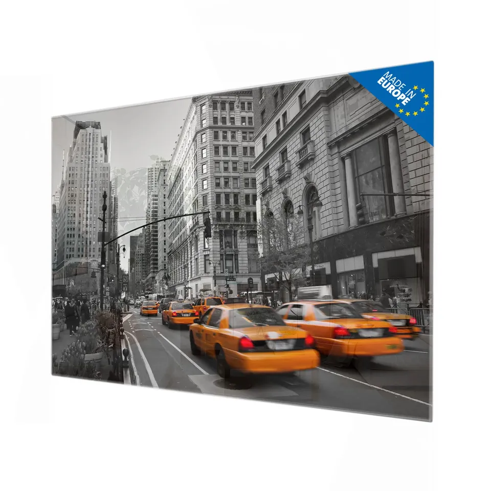 Banjado Magnettafel New York Taxi Magnetboard 120x80 Stadt