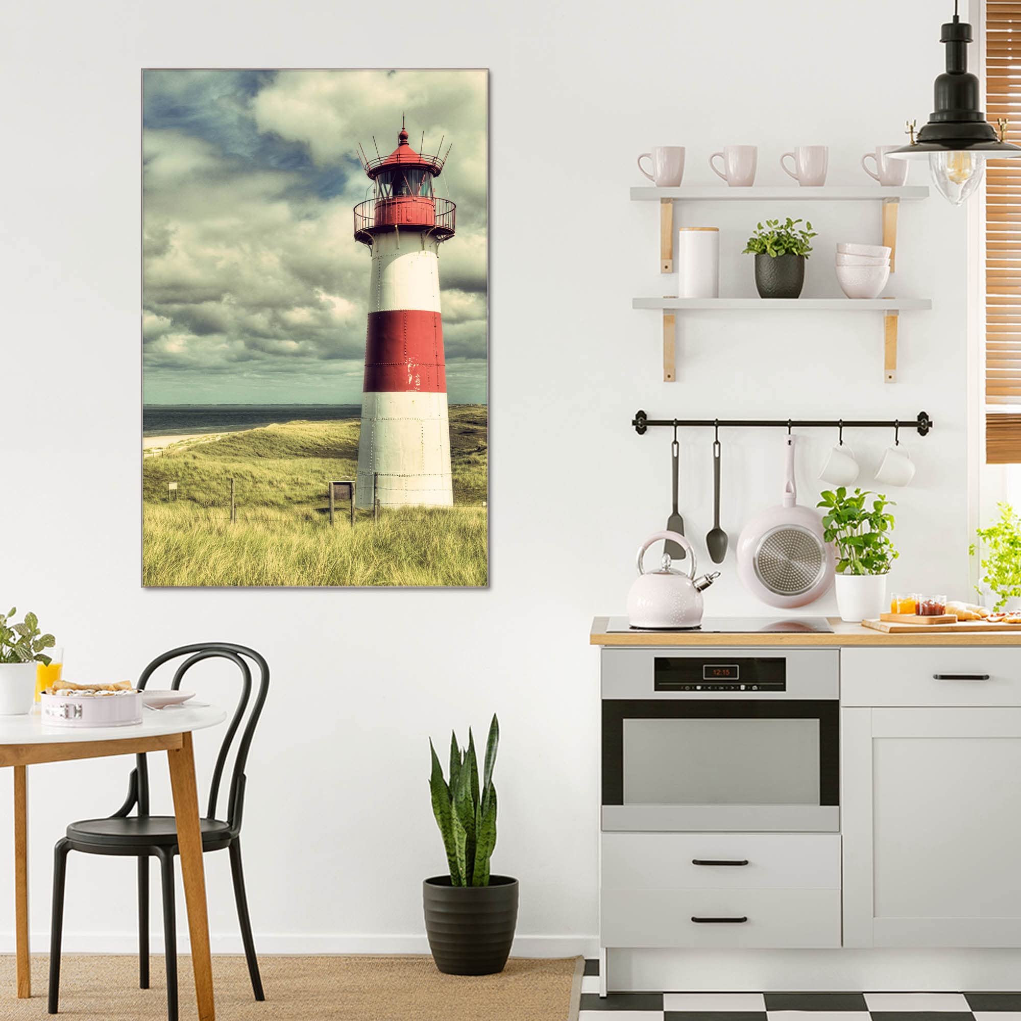 Banjado Glasboard Leuchtturm Sylt magnetisch 40x60cm beschreibbar