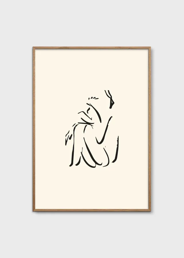 The Poster Club Calm Kunstdruck 30x40 cm beige abstrakt
