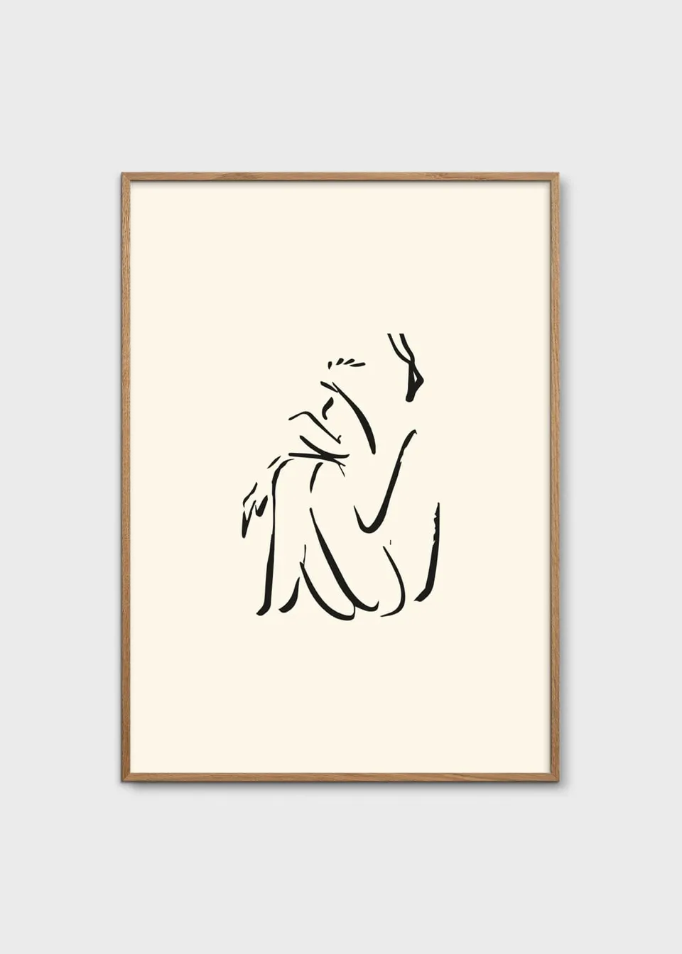 The Poster Club Calm Kunstdruck 30x40 cm beige abstrakt