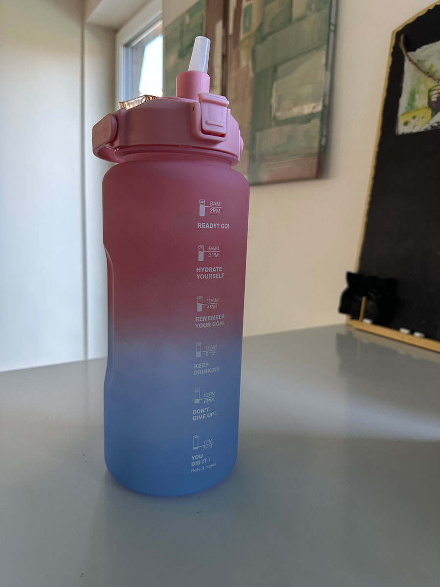LS-LebenStil Küche & Haushalt Trinkflasche 2000 ml Blau