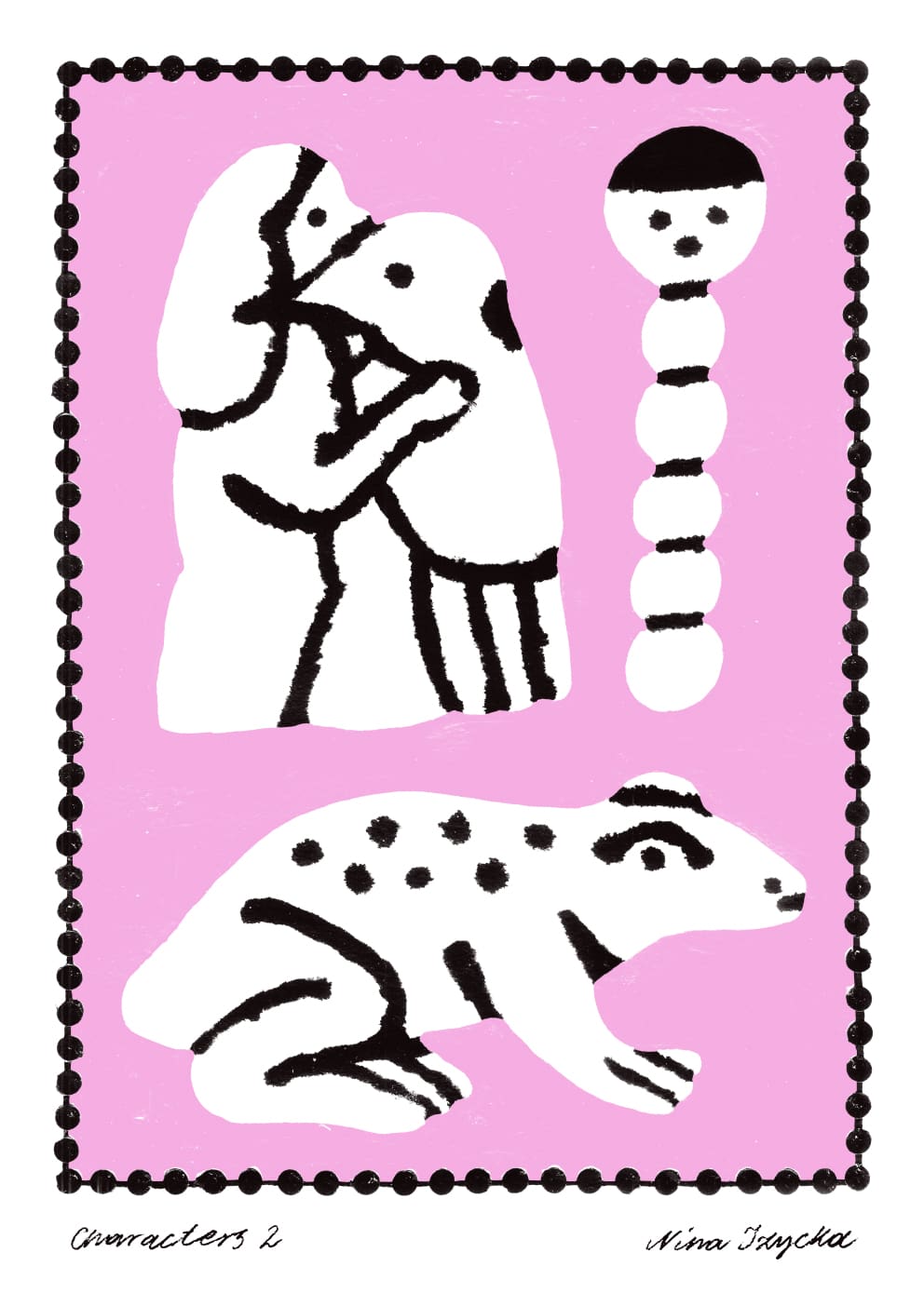 The Poster Club Art Prints Characters 02 Poster A4 Tiermotiv