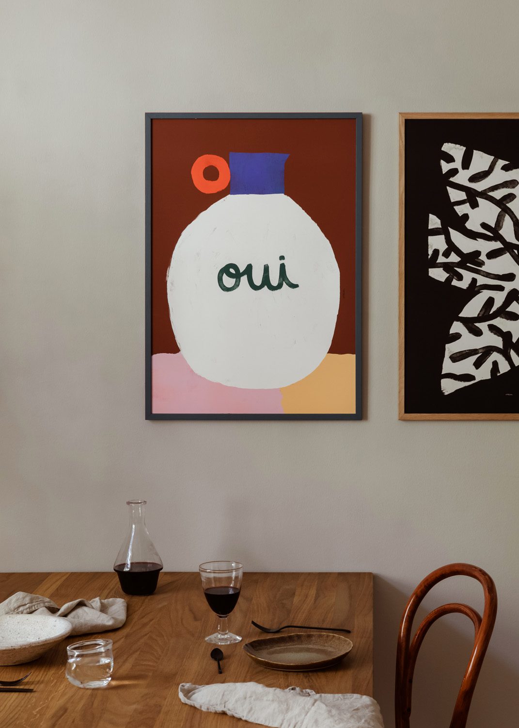 The Poster Club Art Prints Vase Oui Poster 30x40 cm Vase