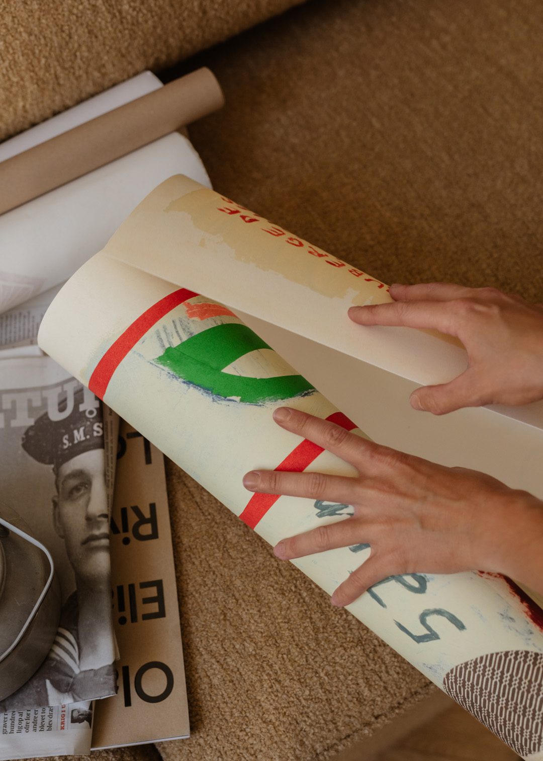 The Poster Club Sol en Pif Kunstdruck 30x40 cm beige