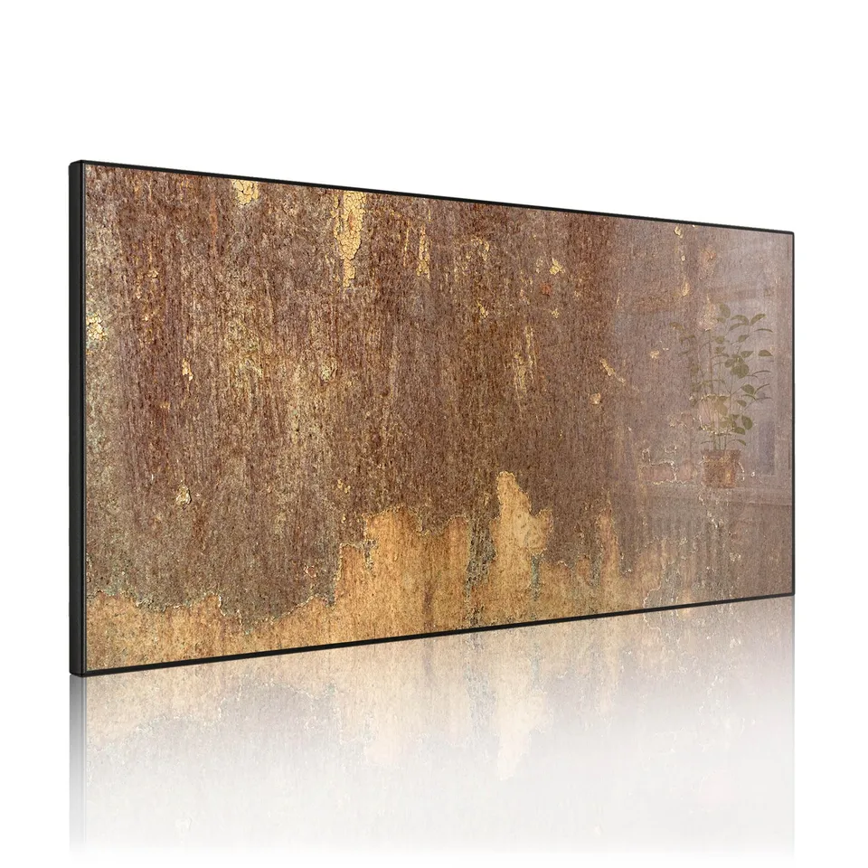 Banjado Magnettafel Rostige Patina Magnetwand 78x37cm schwarz