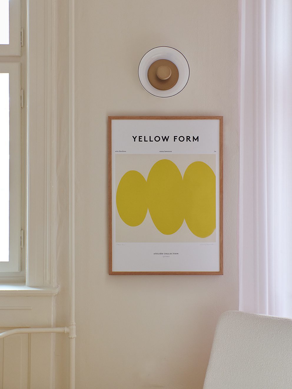 The Poster Club Art Prints Yellow Form Poster A4 gelb
