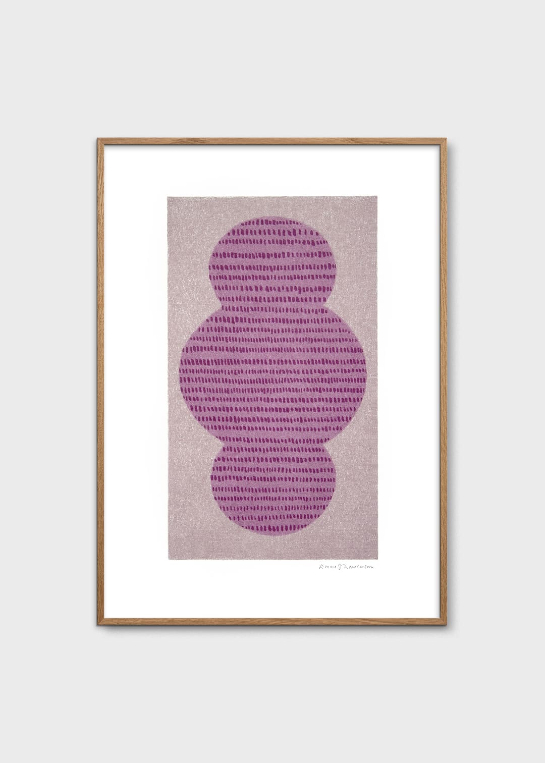 The Poster Club Art Prints Gem Poster A4 Lila Geometrisch