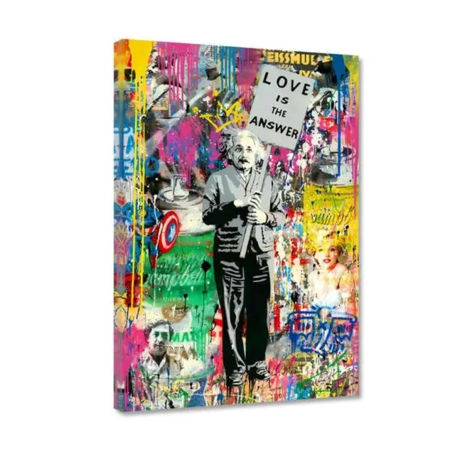 Hustling Sharks Wandbilder Love is the Answer Wandbild 70x105 Pop