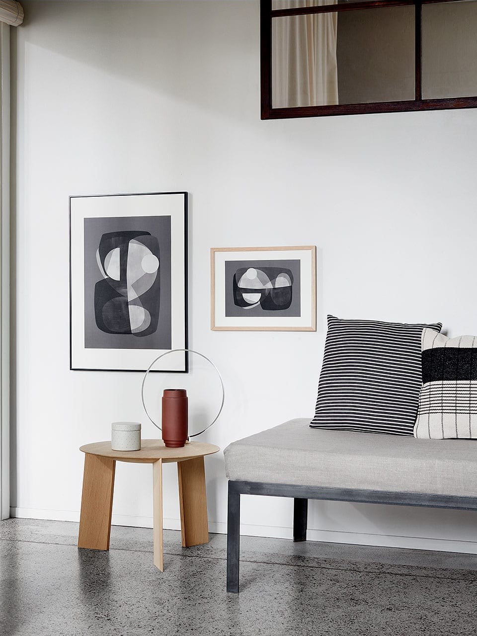 The Poster Club Abstract Construction Poster 30x40 s/w