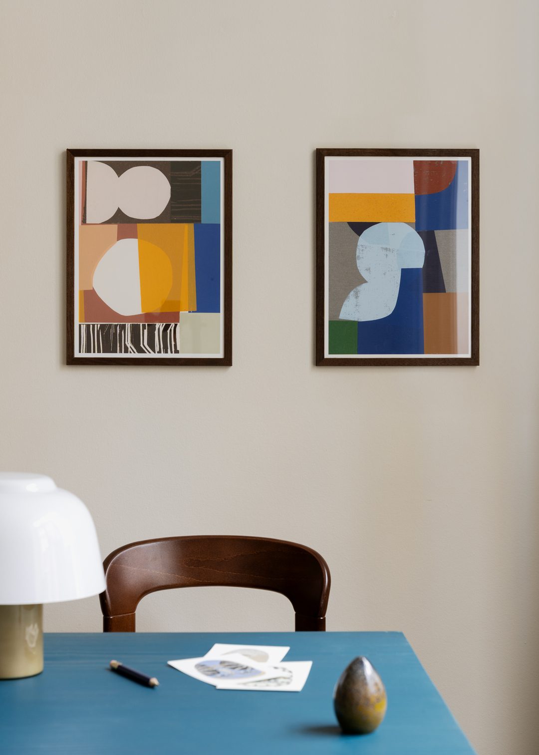 The Poster Club Art Prints Truman Poster A4 blau geometrisch