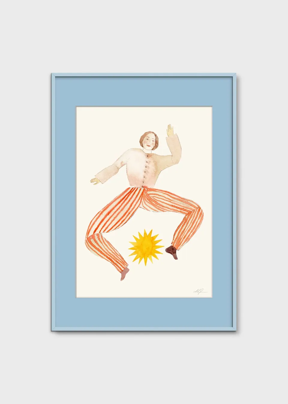 The Poster Club Fun with the Sun Kunstdruck A4 beige rot
