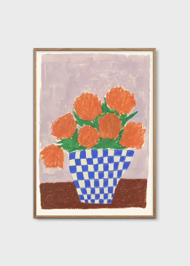 The Poster Club Orange Flowers Poster 30x40 cm orange