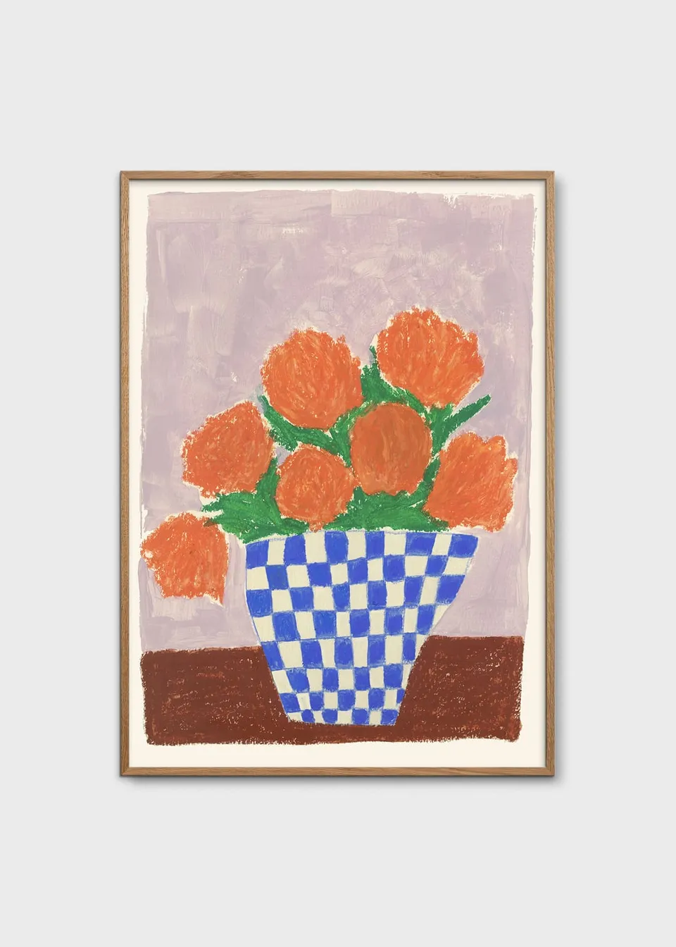 The Poster Club Orange Flowers Poster 30x40 cm orange