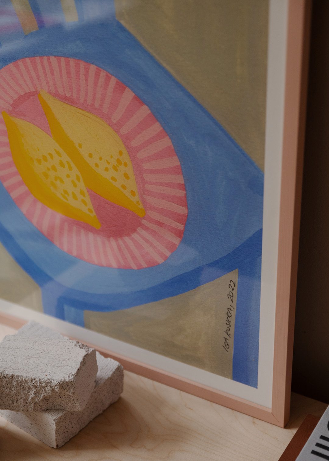 The Poster Club New Lemons Poster A4 bunt pastell