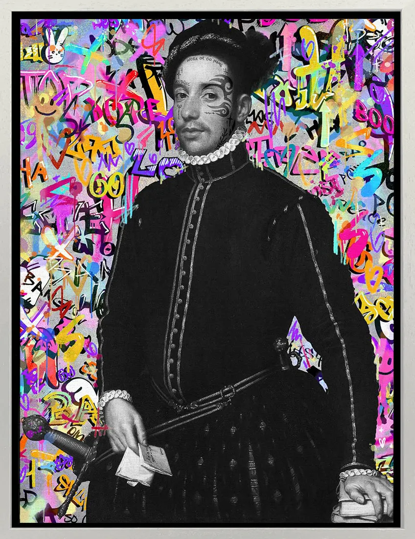 Mineheart Pop Graffiti Giovanni Bild Leinwand 40x50