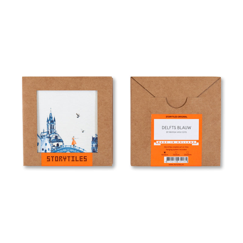 StoryTiles Delft Blue Delfts blauw Fliese 10x10 cm Stadt
