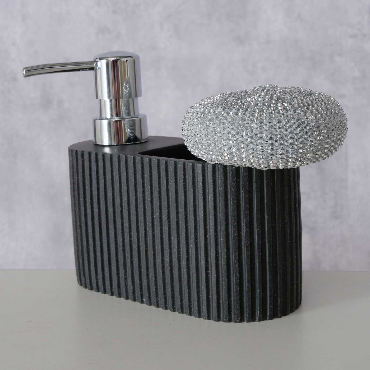 LS-LebenStil Küche & Haushalt Spülbecken Organizer Ribe Schwarz 100ml