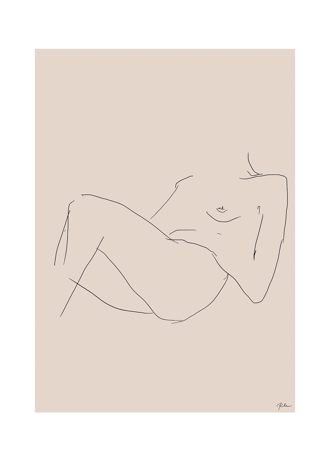 The Poster Club Raukeus Poster 50x70 cm Rosa Figuren