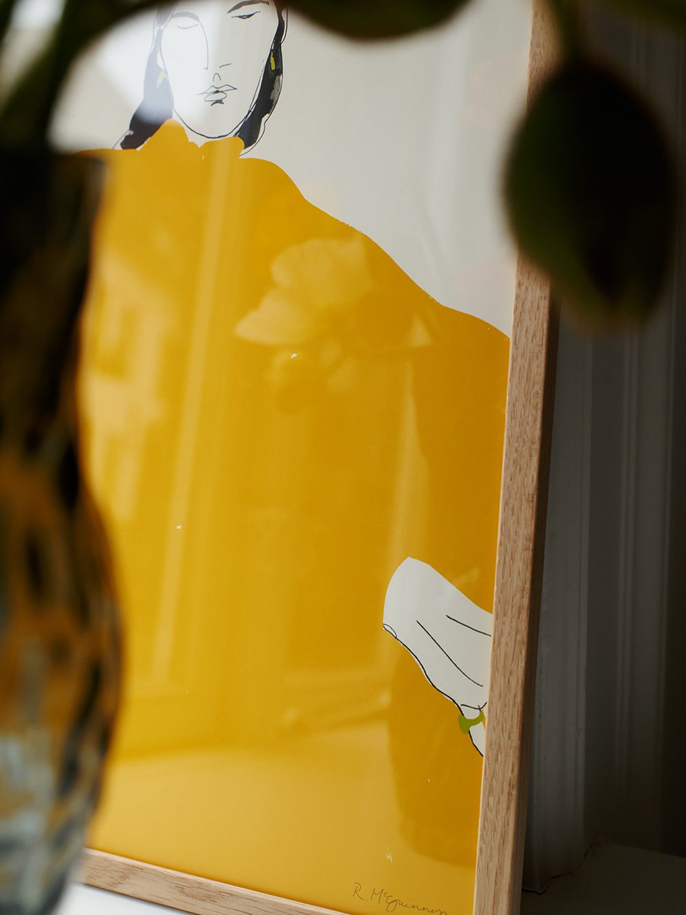 The Poster Club Art Prints Yellow Dress Poster A4 Gelb