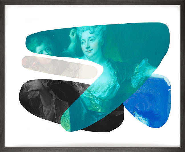 Mineheart Wall Art Shape Colour Blue Bild 66x81,3cm