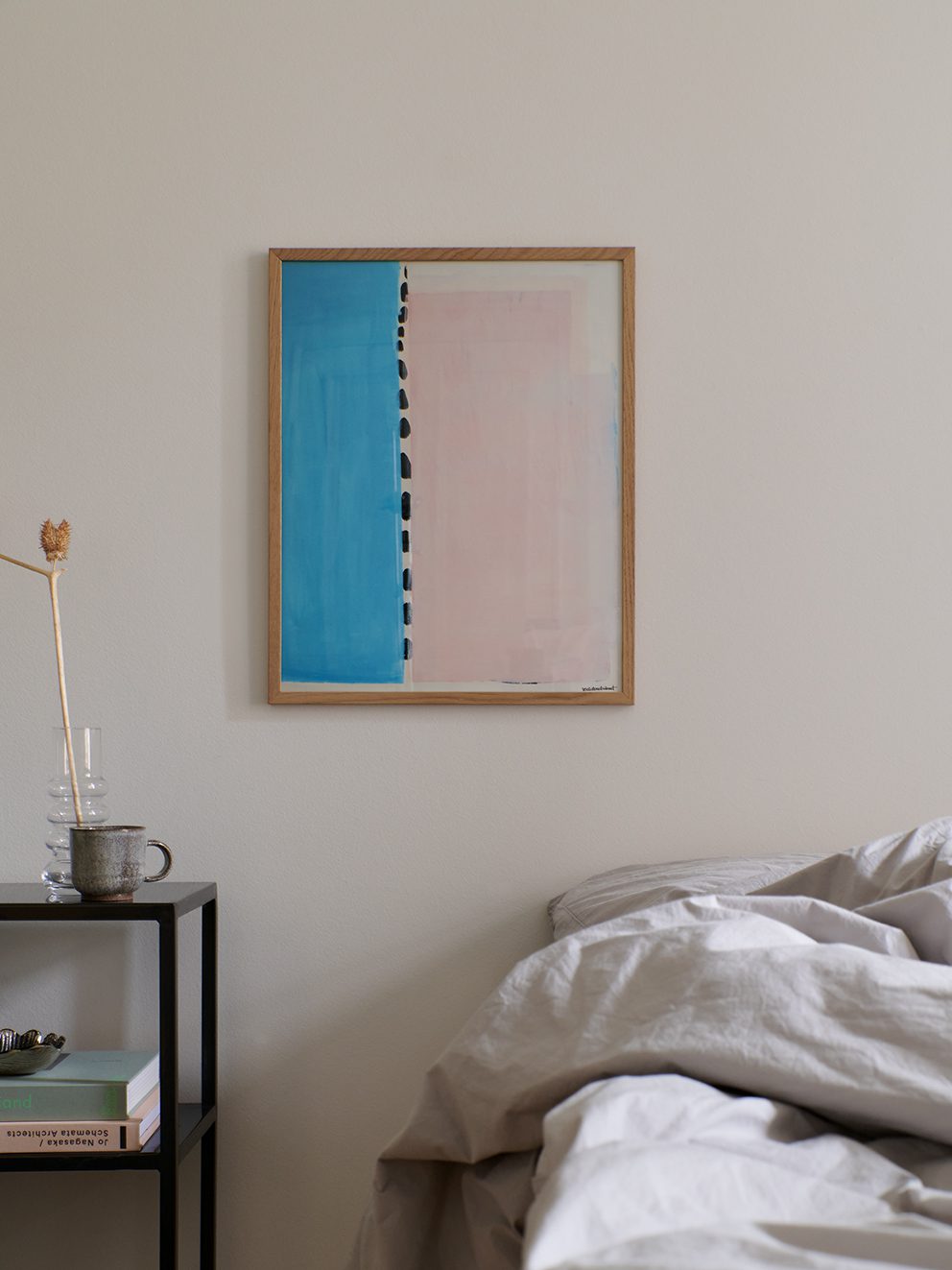 The Poster Club Art Prints Pool Kunstdruck 30x40 cm Blau-Rosa
