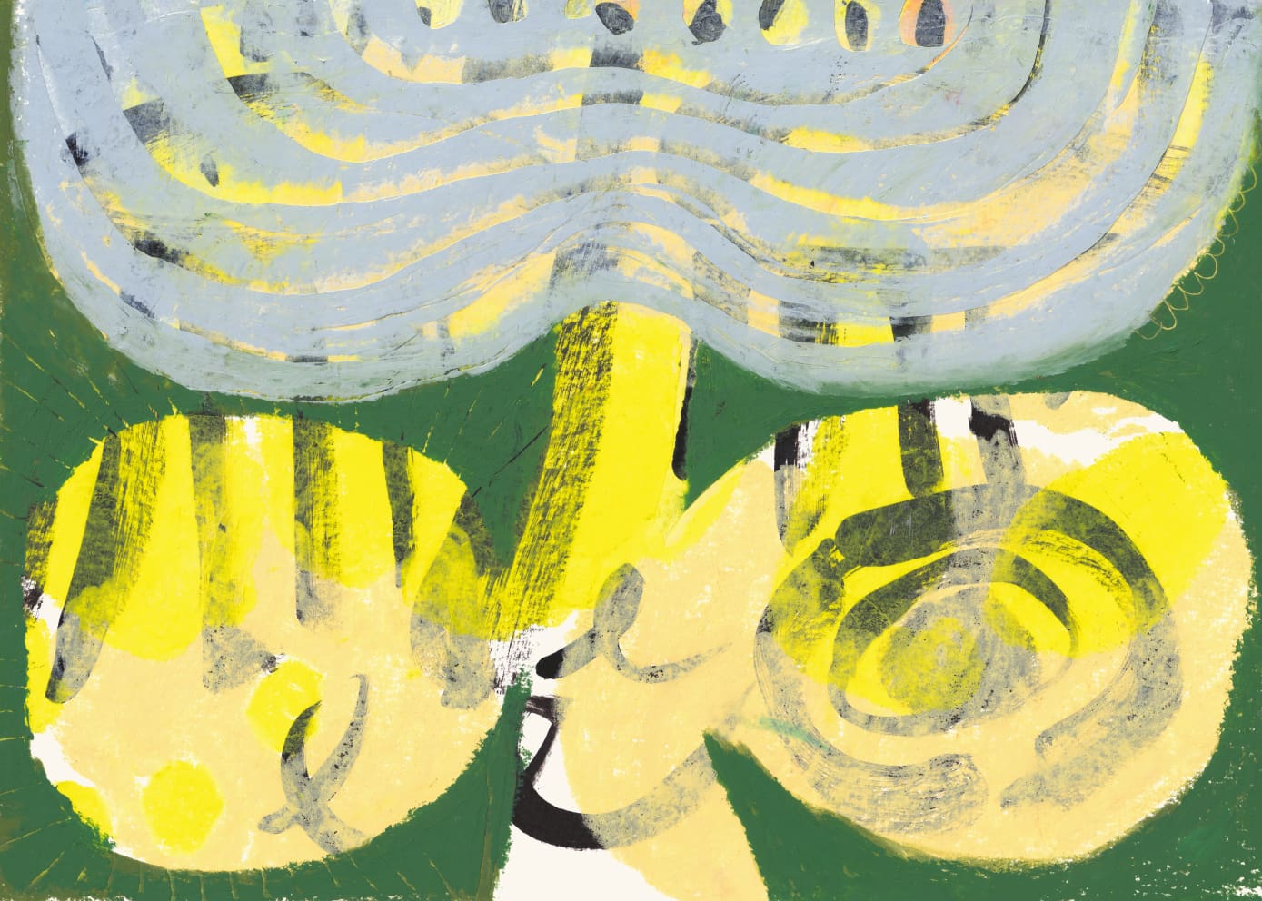 The Poster Club Art Prints Reaching Out Canvas 50x70 cm grün