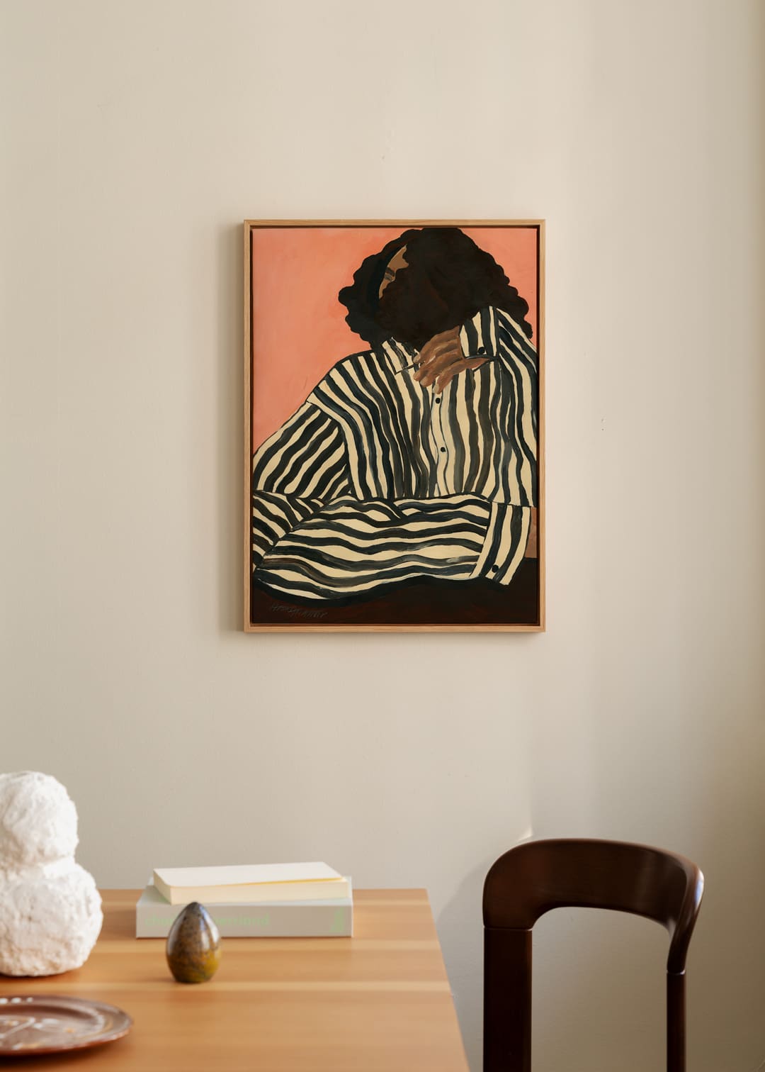 The Poster Club Serene Stripes Canvas 30x40 cm Gerahmt