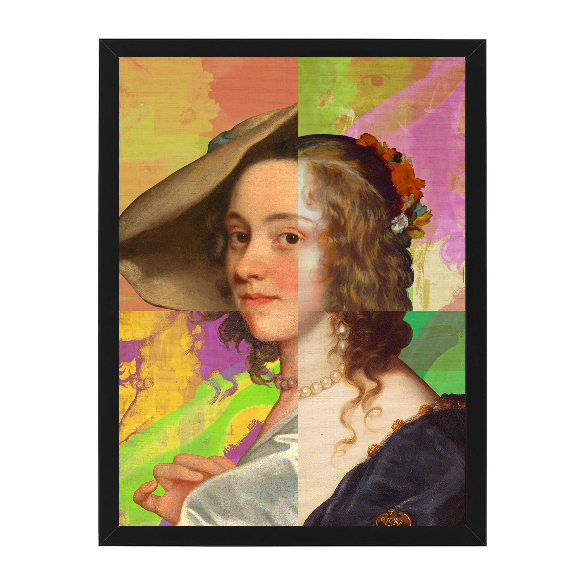 Mineheart Lady Puzzled Poster Lila Kleid 21x30 cm
