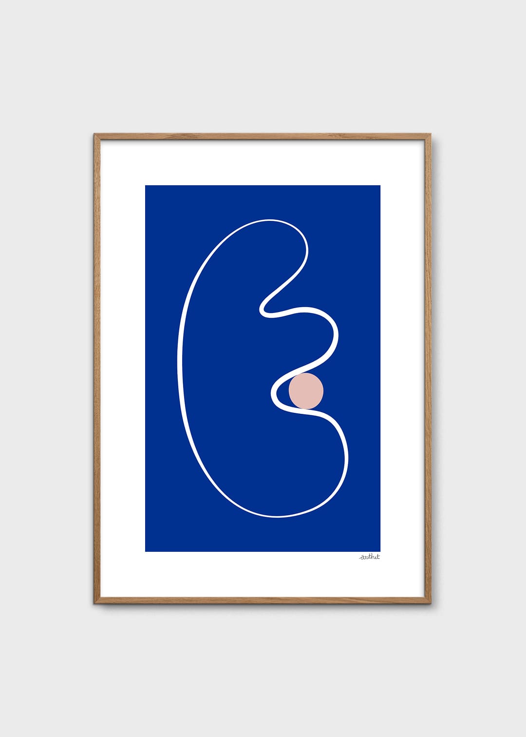 The Poster Club Abstract No. 03 Poster 30x40 cm blau