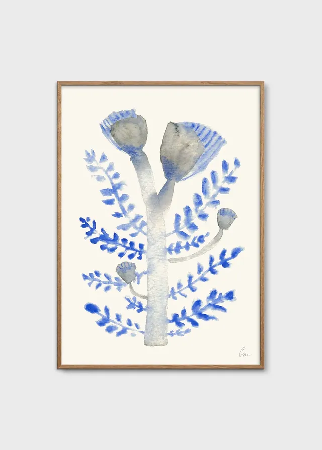 The Poster Club Art Prints Januari Poster A4 blau